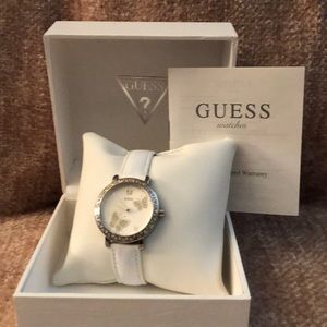 GUESS White Butterfly Watch